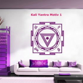 Kali Yantra Wandtattoo Motiv1