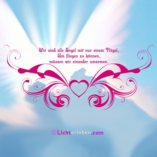 Engel fliegen mit Liebe Wandtattoo Wandtattoo Design